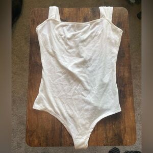 Windsor Off-White Ribbed Bodysuit
